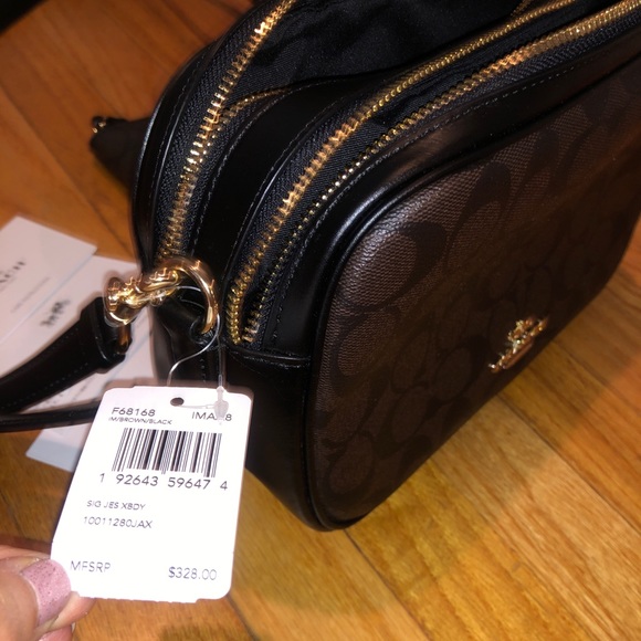 Authentic brand new w tags Coach black and gold hardware crossbody bag & wallet. - Picture 10 of 11